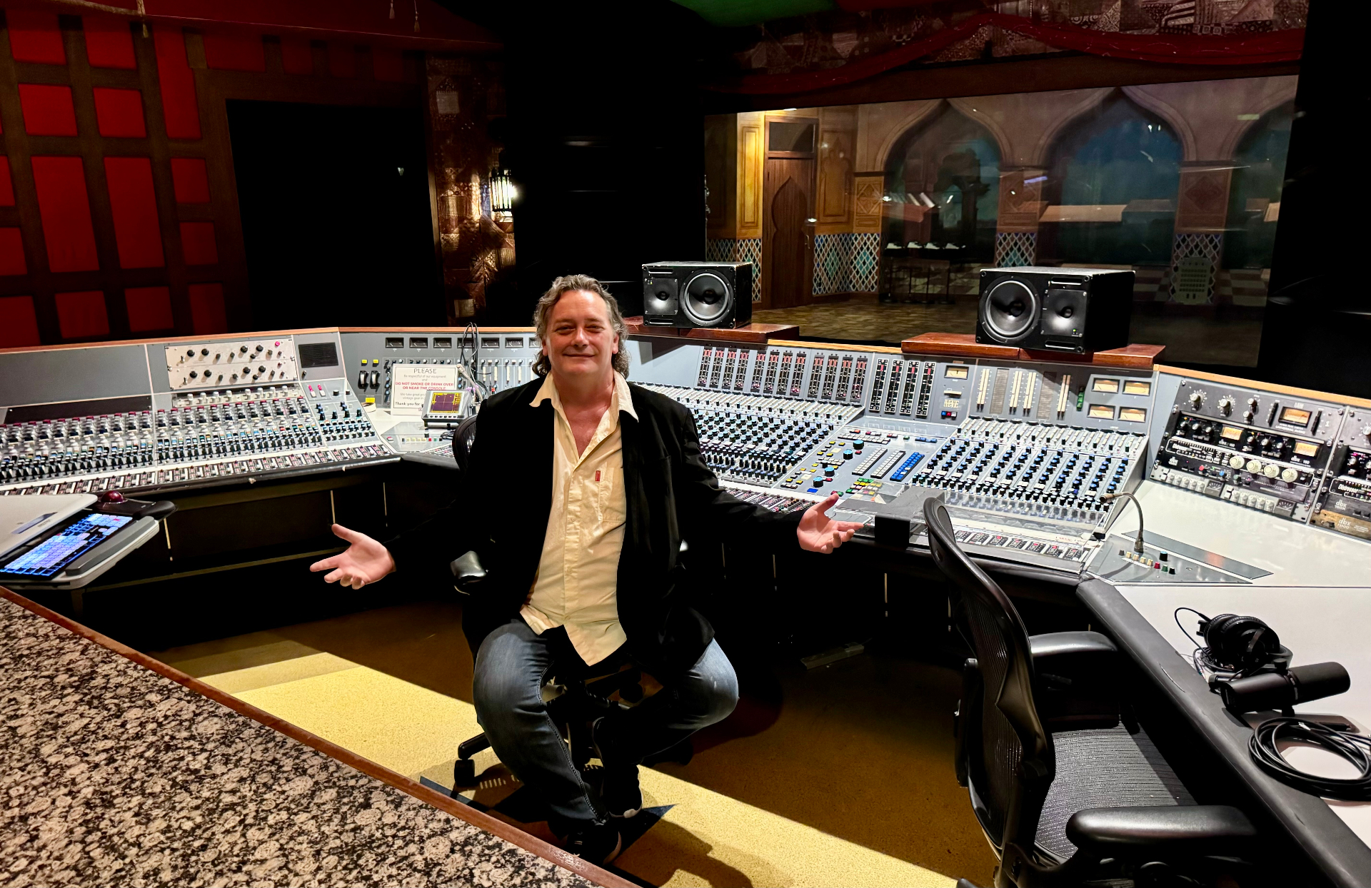 Chris Steinmetz at the mixing console — every record handled personally